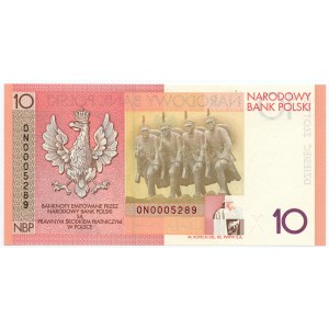 10 złotych 2008 - 90. rocznica Odzyskania Niepodległości