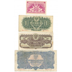 Banknotes 1944 - set of 7 pieces
