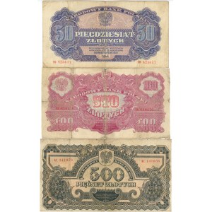 Banknotes 1944 - set of 7 pieces