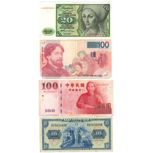 ŚWIAT - set 4 banknotów