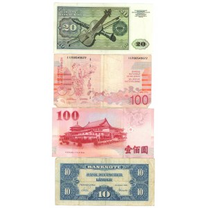 ŚWIAT - set 4 banknotów