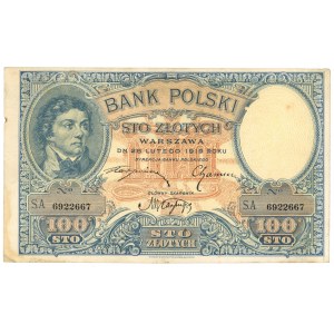 100 zloty 1919 - S.A. series.