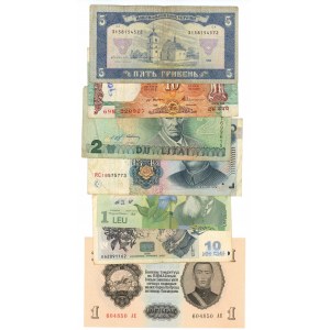 ŚWIAT - set 13 banknotów