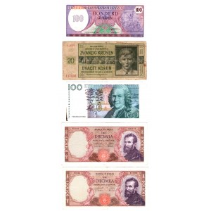 ŚWIAT - set 5 banknotów