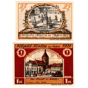KOSZALIN (Koslin) - 1921 - set 2 sztuk