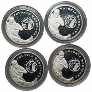 5 złotych 2011 - Polonia Warszawa - set 4 sztuk