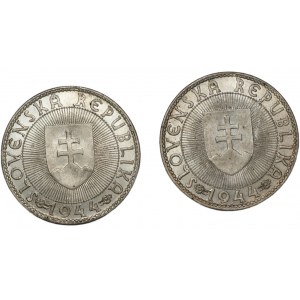 SLOVAKIA - 10 crowns 1944 - set of 2 pieces