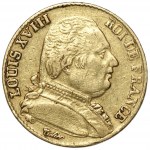FRANCJA - 20 franków 1815 - Ludwik XVIII