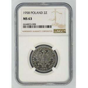 2 gold 1958 - Berry - NGC MS 63