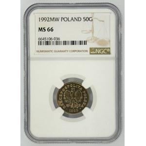 50 pennies 1992 - NGC MS 66