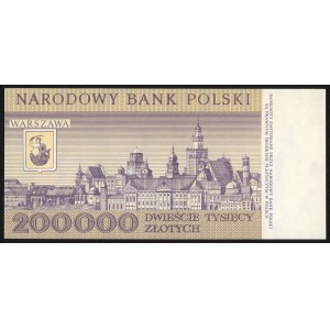 200.000 złotych 1989 - seria R 0300040