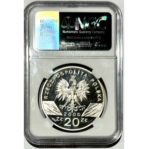 20 złotych 2000 - Dudek - NGC PF 64 ULTRA CAMEO