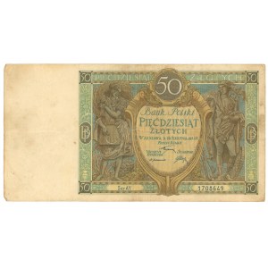 50 zloty 1925 - series AY. - RARE VINTAGE