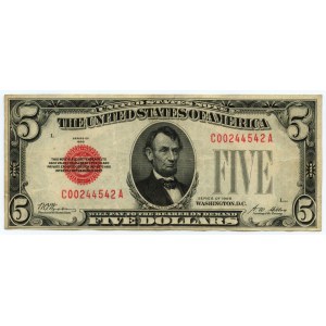 USA - 5 dolarów 1928 - seria C