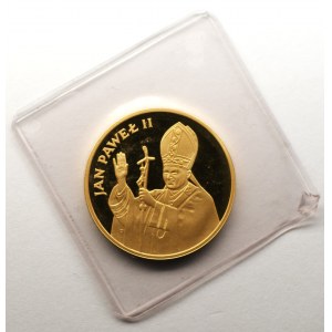 2 000 zlatých 1982 - Jan Pavel II Valcambi Švýcarsko - zrcadlová známka (PROOF)