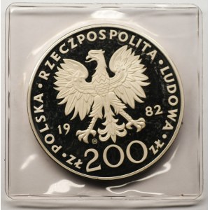 200 złotych 1982 - Jana Pawła II - Valcambi stempel lustrzany (PROOF)