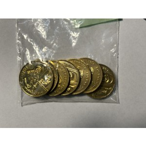2 zloty 1999 - 500th anniversary of the birth of Jan Łaski - set of 7 coins