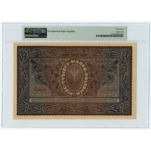 5.000 marek polskich 1920 - III Serja H - PMG 67 EPQ - TOP POP