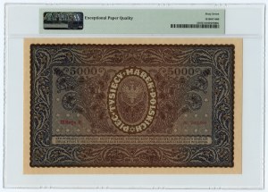 5.000 marek polskich 1920 - III Serja H - PMG 67 EPQ - TOP POP