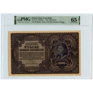 1.000 marek polskich 1919 - III Serja R - PMG 65 EPQ