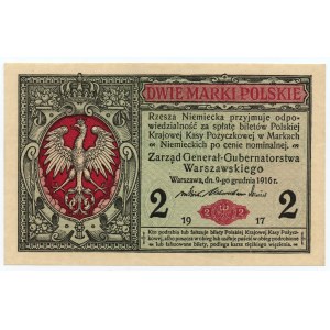 2 Marques polonaises 1916 - Série générale B