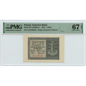 1 gold 1941 - AA series - PMG 67 EPQ - 2ga max note