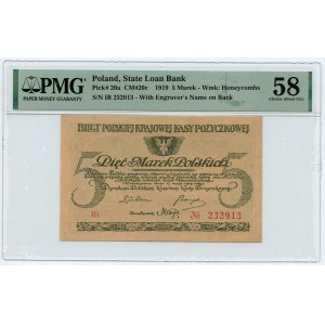 5 marek polskich 1919 - seria IB - PMG 58