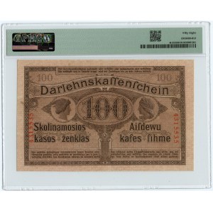 KOWNO - 100 marks 1918 - PMG 58
