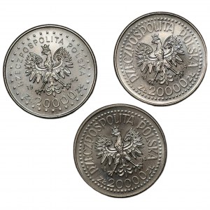 20,000 gold 1994 - set of 3 coins