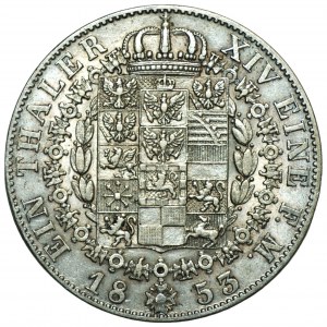 NIEMCY - Prusy, Fryderyk Wilhelm IV - Talar 1853 (A)