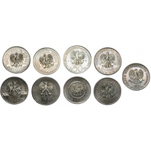 50-20,000 zloty 1992-1994 - set of 9 coins