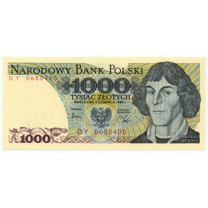 1.000 zloty 1982 - Serie DY