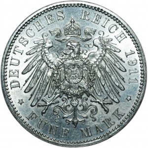 GERMANIA - Baviera, Reggente Luitpold - 5 marzo 1911 (D) Monaco di Baviera