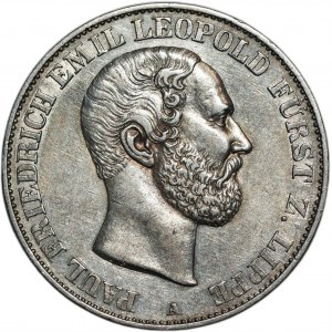 ALLEMAGNE - Lippe, Talar 1866 (A)