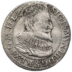 Sigismund III Vasa (1587-1632) - Sixpence 1596 - Malbork - large bust