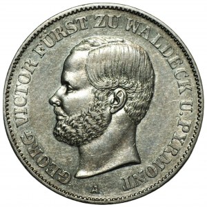 GERMANIA , Waldeck-Pyrmont, Georg Victor - Thaler 1867 (A)