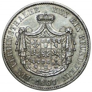GERMANIA , Waldeck-Pyrmont, Georg Victor - Thaler 1867 (A)