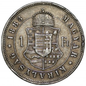 WĘGRY - Franciszek Józef, 1 forint 1883 - Kremnica