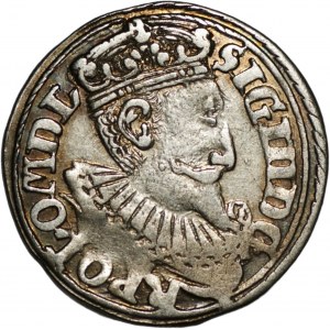Zygmunt III Waza (1587-1632) - Trojak 1597 Olkusz - bez interpunkcji