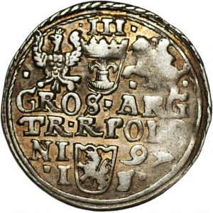 Zygmunt III Waza (1587-1632) - Trojak 1597 Olkusz - bez interpunkcji