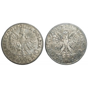 10 gold 1932,1933 Polonia - set of 2 pieces