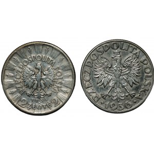 2 zlaté 1934 Pilsudski a 2 zlaté 1936 Plachetnica