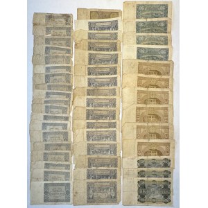 Sada bankovek 5, 10, 20, 50, 100 a 5000 zlotých (1940-1941)