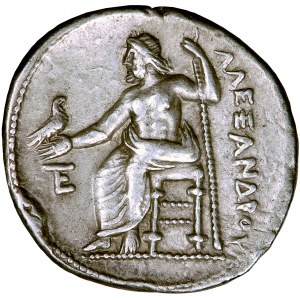 Królestwo Macedonii, tetradrachma, typ Aleksandra III, ok. 325-322 przed Chr., men. Amfipolis