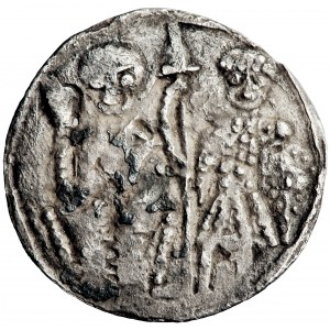 Polska, Bolesław III Krzywousty, denar typu św. Wojciech i książę, men. Kraków