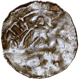 Polska, Bolesław Chrobry (?), denar, naśladownictwo, 1. ćwierć XI w.