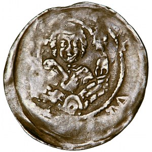 Polska, Śląsk, Henryk II Pobożny, denar dwustronny, 1238-1241, men. Wrocław?