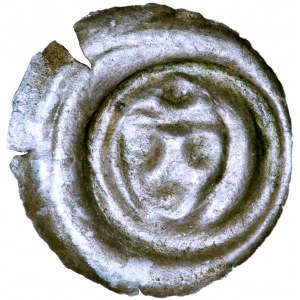 Polska, Mazowsze, brakteat Tarcza z trzema kulkami, połowa XIV w.