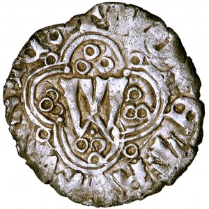 Polska, Władysław Opolczyk, Ruś Czerwona, grosz (groszyk), 1376, men. Lwów