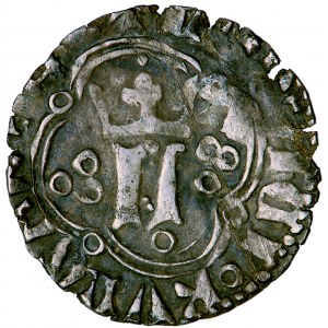 Polska, Ludwik Węgierski, Ruś Czerwona, grosz (grosik), 1379-1382, men. Lwów